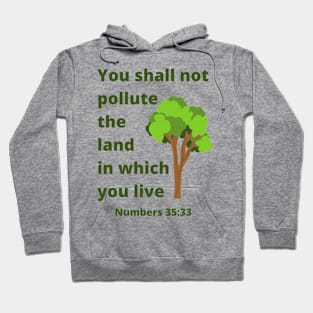 You Shall Not Pollute the Land in Which You Live Hoodie